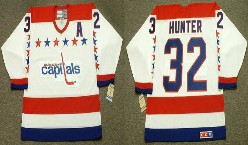 2019 Men Washington Capitals 32 Hunter white CCM NHL jerseys